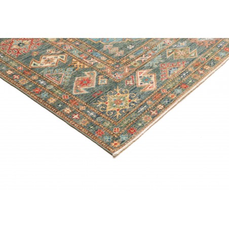 Tappeto Kazak Fine Pakistan marrone bianco 245x314