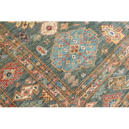 Tappeto Kazak Fine Pakistan marrone bianco 245x314