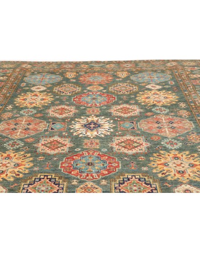 Tappeto Kazak Fine Pakistan marrone bianco 245x314