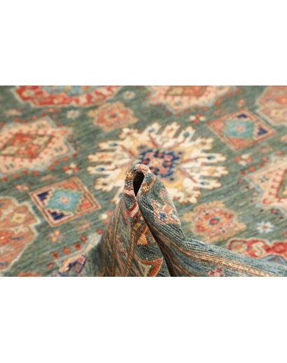 Tappeto Kazak Fine Pakistan marrone bianco 245x314