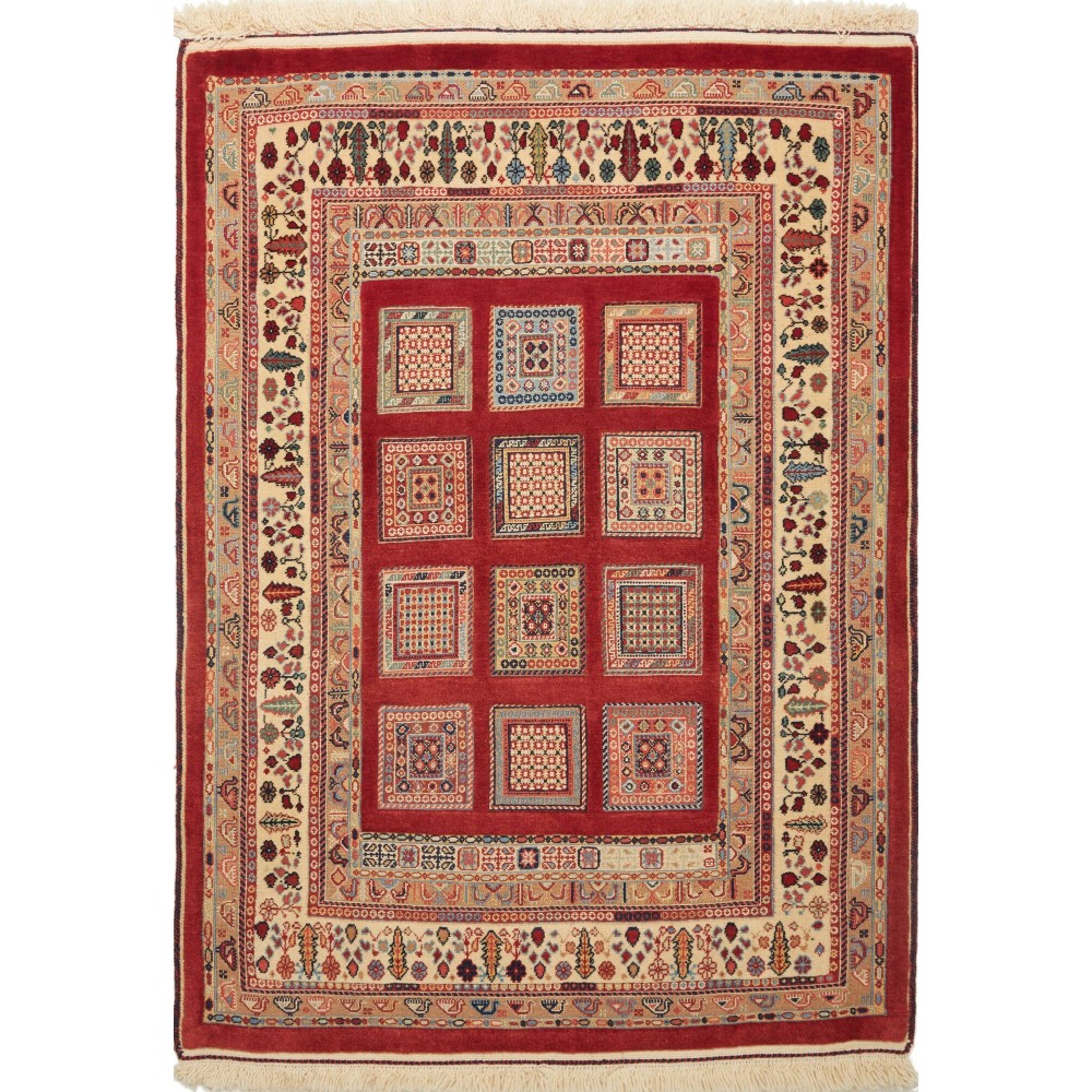 Tappeto Nimbaft Persia marrone giallo 105x143