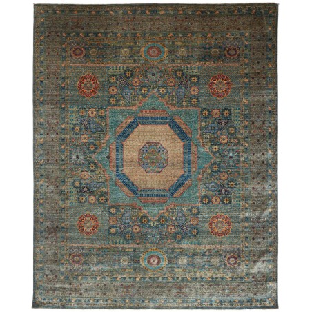 Tappeto Mamlouk Pakistan azzurro verde 251x317