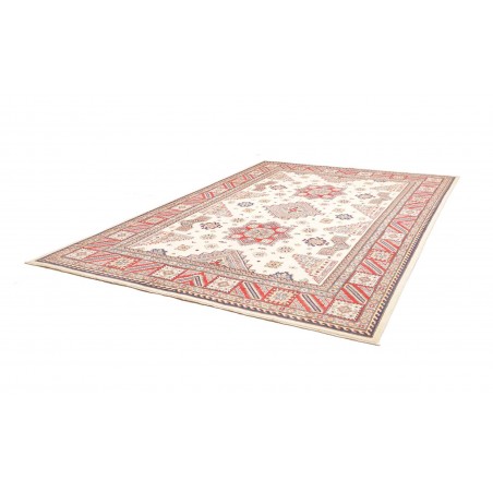 Tappeto Kazak Afghanistan bianco azzurro 248x342