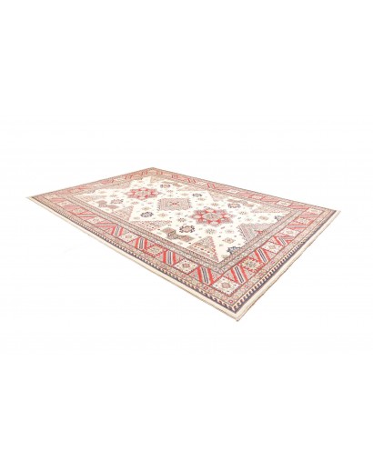 Tappeto Kazak Afghanistan bianco azzurro 248x342