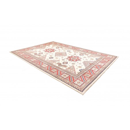 Tappeto Kazak Afghanistan bianco azzurro 248x342