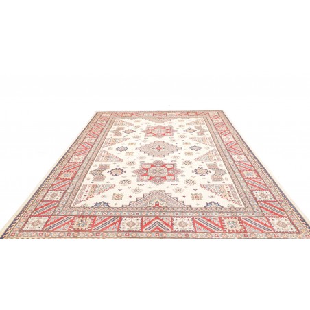 Tappeto Kazak Afghanistan bianco azzurro 248x342