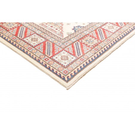 Tappeto Kazak Afghanistan bianco azzurro 248x342