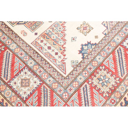 Tappeto Kazak Afghanistan bianco azzurro 248x342