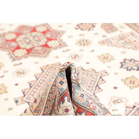 Tappeto Kazak Afghanistan bianco azzurro 248x342