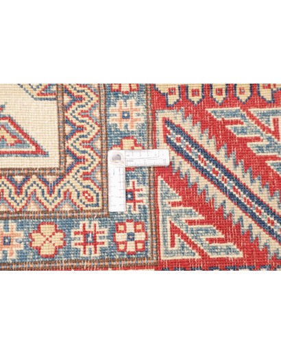 Tappeto Kazak Afghanistan bianco azzurro 248x342