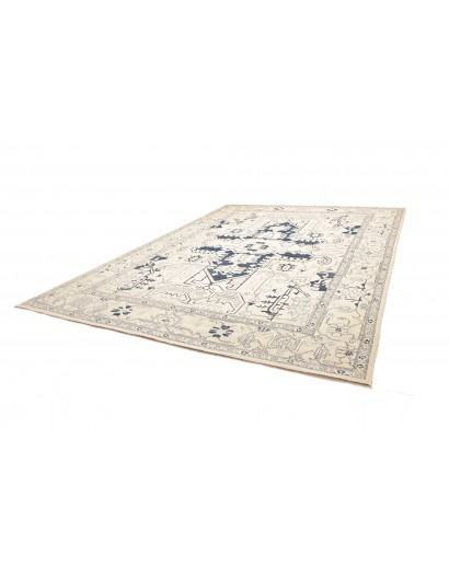 Tappeto Kazak Afghanistan bianco azzurro 308x400
