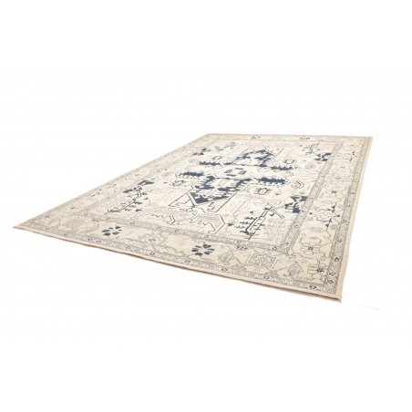 Tappeto Kazak Afghanistan bianco azzurro 308x400