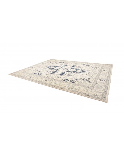 Tappeto Kazak Afghanistan bianco azzurro 308x400