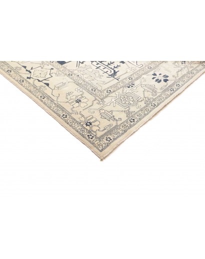 Tappeto Kazak Afghanistan bianco azzurro 308x400