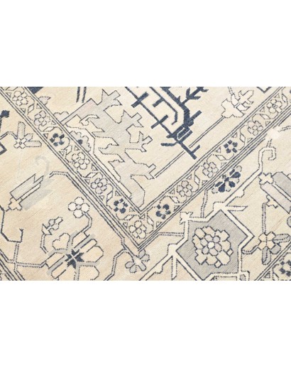 Tappeto Kazak Afghanistan bianco azzurro 308x400
