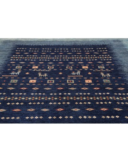 Tappeto Siva Pakistan grigio azzurro 271x352