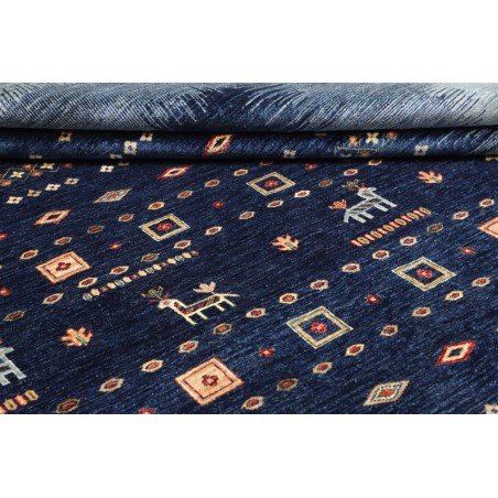 Tappeto Siva Pakistan grigio azzurro 271x352