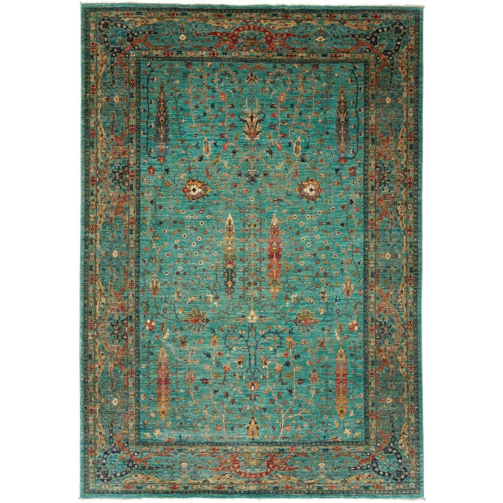 Tappeto Shahi Fine Pakistan azzurro grigio 203x298 Tappeto Shahi Fine Pakistan azzurro grigio 203x298