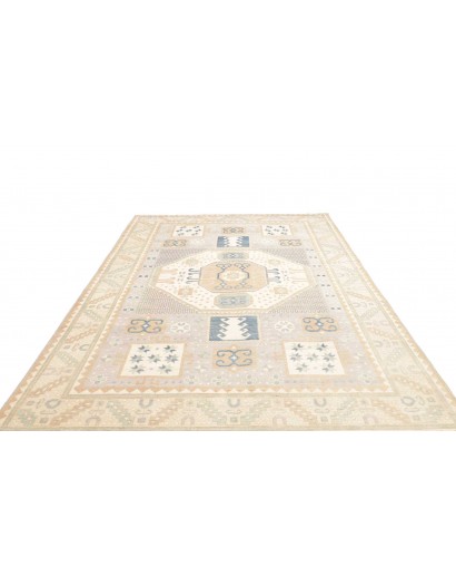 Tappeto Kazak Afghanistan bianco grigio 201x299