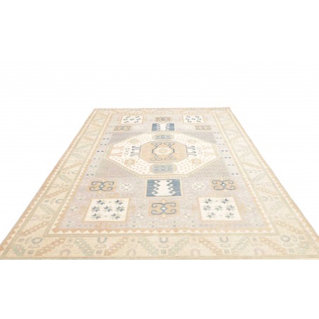 Tappeto Kazak Afghanistan bianco grigio 201x299