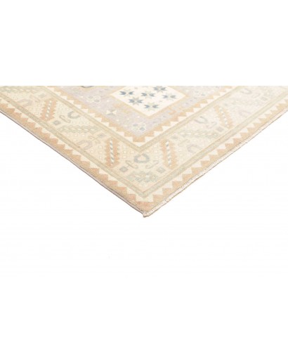 Tappeto Kazak Afghanistan bianco grigio 201x299