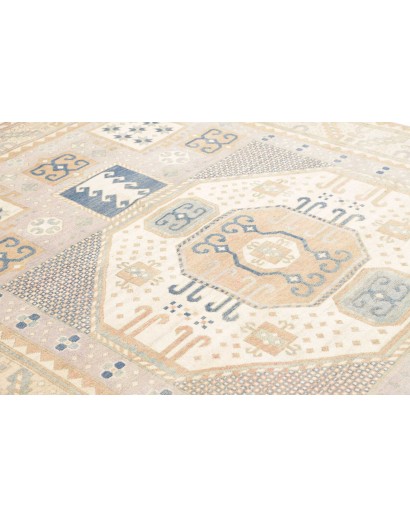 Tappeto Kazak Afghanistan bianco grigio 201x299