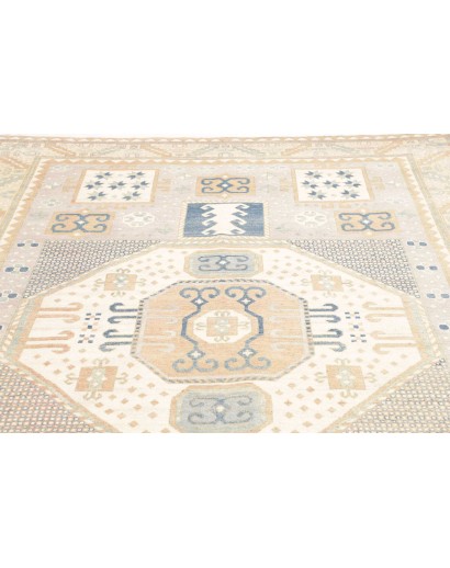 Tappeto Kazak Afghanistan bianco grigio 201x299