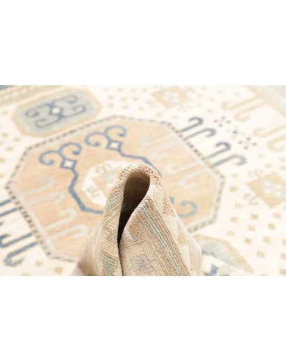 Tappeto Kazak Afghanistan bianco grigio 201x299