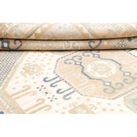 Tappeto Kazak Afghanistan bianco grigio 201x299