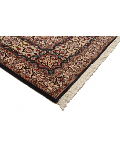 Tappeto Tabriz 50 Raj Persia marrone giallo 302x397