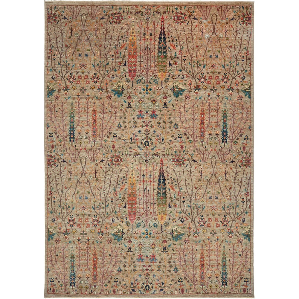 Tappeto Shahi Fine Pakistan marrone grigio 204x293 Tappeto Shahi Fine Pakistan marrone grigio 204x293