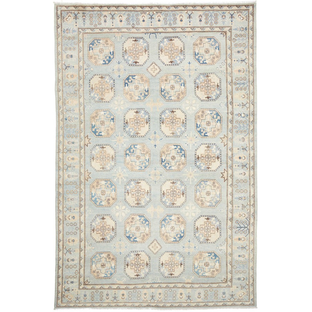 Tappeto Kazak Afghanistan bianco 196x301