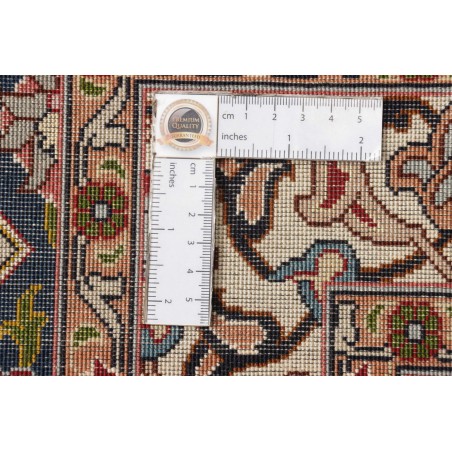 Tappeto Tabriz 50 Raj Persia marrone giallo 302x397