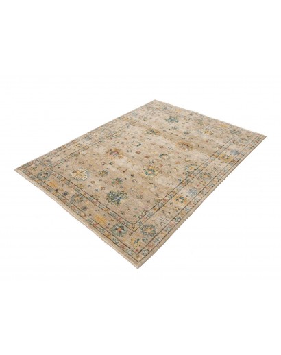 Tappeto Malka Pakistan beige giallo 148x196