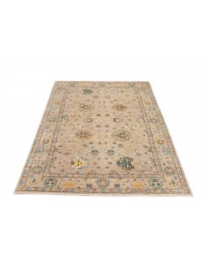 Tappeto Malka Pakistan beige giallo 148x196