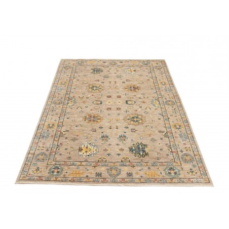 Tappeto Malka Pakistan beige giallo 148x196