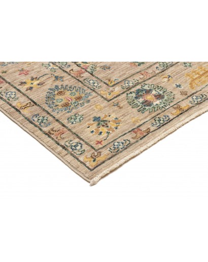 Tappeto Malka Pakistan beige giallo 148x196