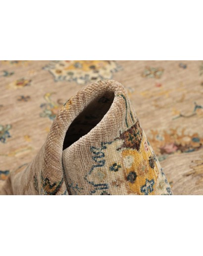 Tappeto Malka Pakistan beige giallo 148x196