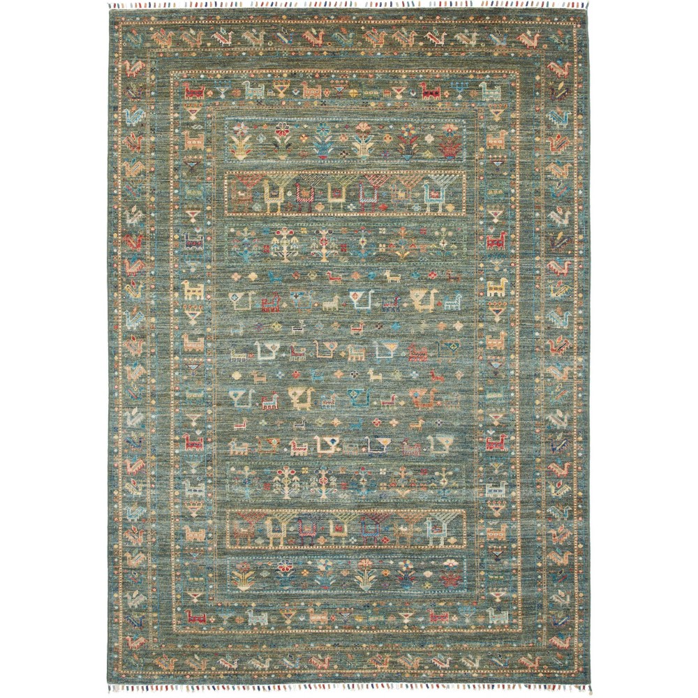 Tappeto Rubin Pakistan bianco azzurro 168x238
