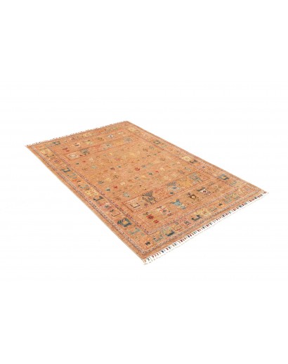 Tappeto Rubin Pakistan arancione grigio 124x185