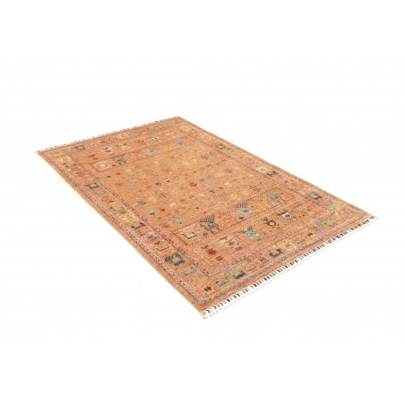 Tappeto Rubin Pakistan arancione grigio 124x185