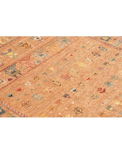 Tappeto Rubin Pakistan arancione grigio 124x185