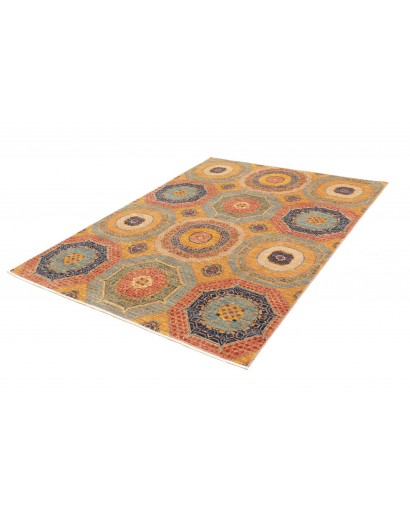 Tappeto Mamlouk Pakistan marrone grigio 149x200