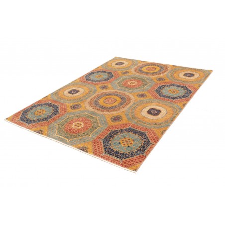 Tappeto Mamlouk Pakistan marrone grigio 149x200