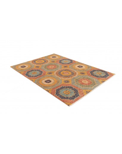 Tappeto Mamlouk Pakistan marrone grigio 149x200