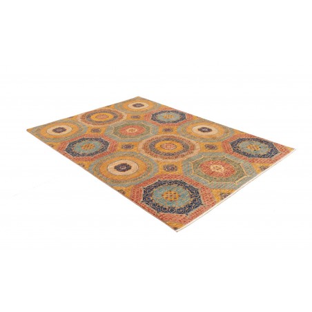 Tappeto Mamlouk Pakistan marrone grigio 149x200