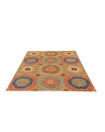 Tappeto Mamlouk Pakistan marrone grigio 149x200