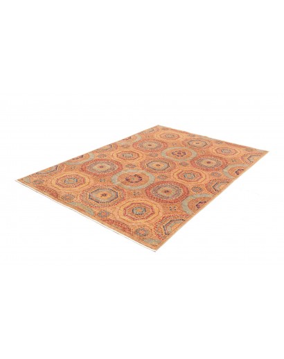 Tappeto Mamlouk Pakistan arancione marrone 148x210