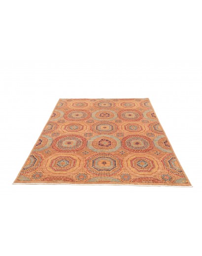 Tappeto Mamlouk Pakistan arancione marrone 148x210