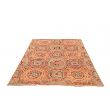 Tappeto Mamlouk Pakistan arancione marrone 148x210